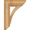Ekena Millwork Thorton Slat Rough Sawn Bracket w/ Offset Brace, Western Red Cedar, 8"W x 22"D x 30"H BKT0806X22X30THR06RWR - alternate 4